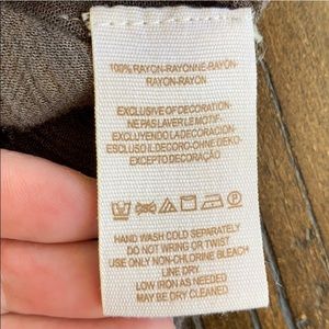 Free People Tops - Free People Brown Dye Embroidered Tunic Free People Tops - Free People Brown Dye Embroidered Tunic